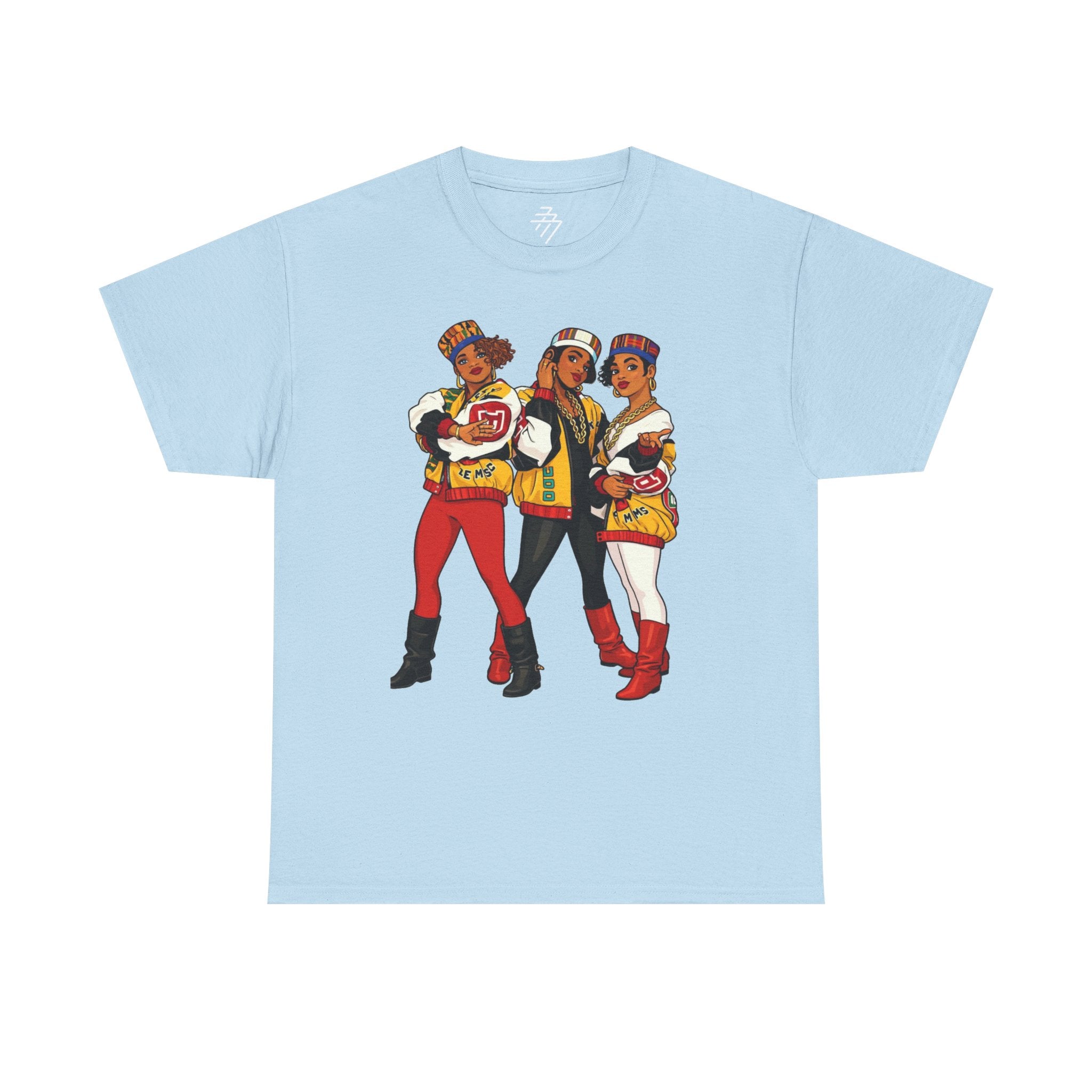 Retro Hip-Hop Crew Vintage 80s Female Rap Trio Salt N Pepa Graphic Tee
