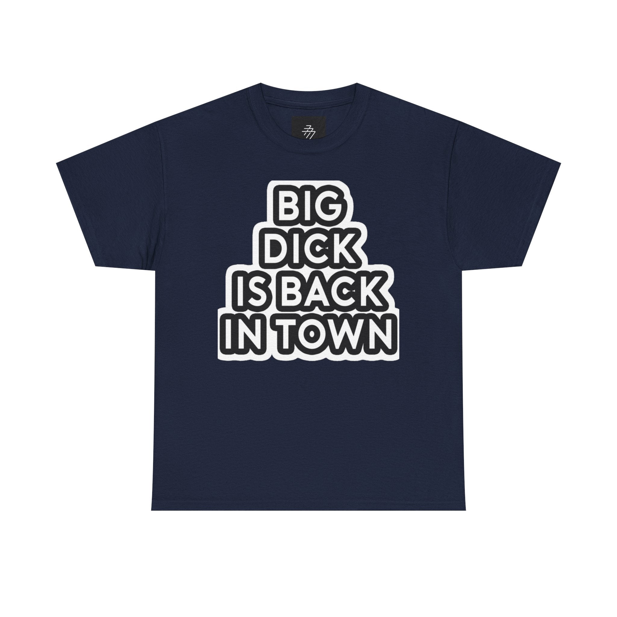 Provocative Statement Tee — "Big Dick Is Back In Town" Graphic T-Shirt