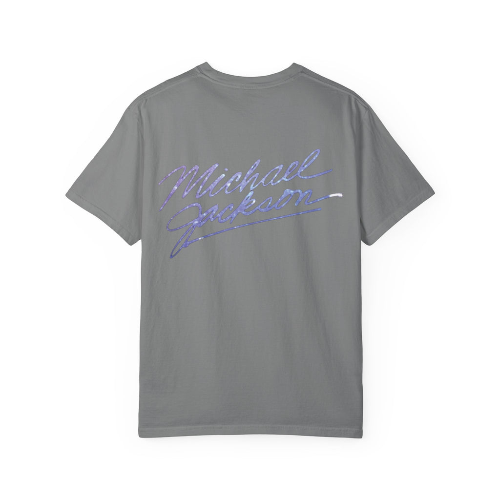 Sequined Glove Illustration T-Shirt | Signature Script Back