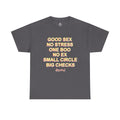 "Good Sex No Stress" Text Statement Graphic Tee