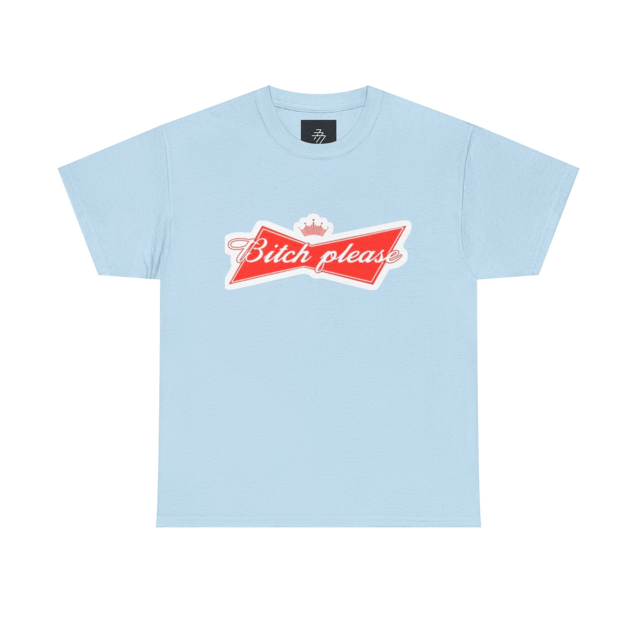 Graphic Tee — "Bitch Please" Retro Script Logo