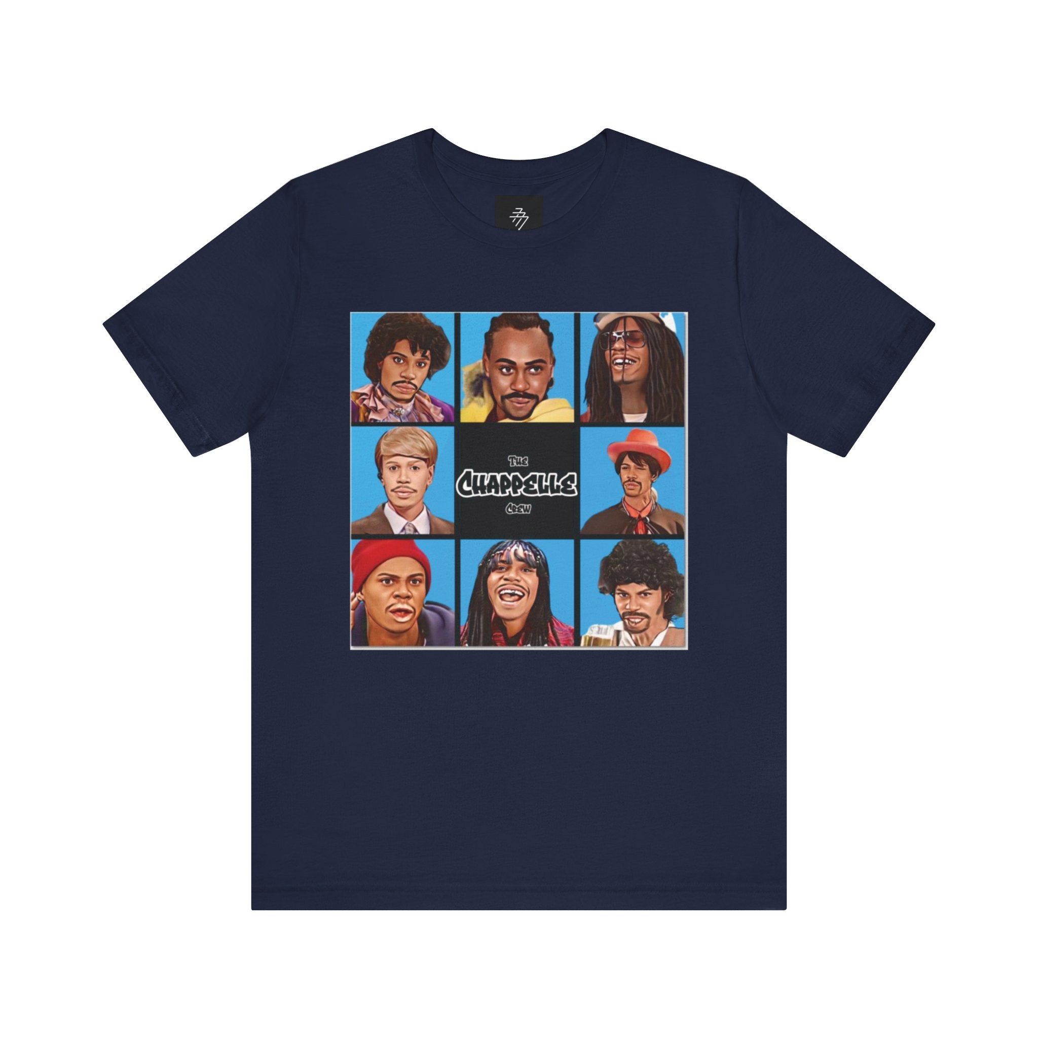 Retro Comedy Cast Grid Tee | Character Portraits, Pop Art Shirt