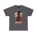 Horror Icons Split-Face Tee Jason & Michael Graphic