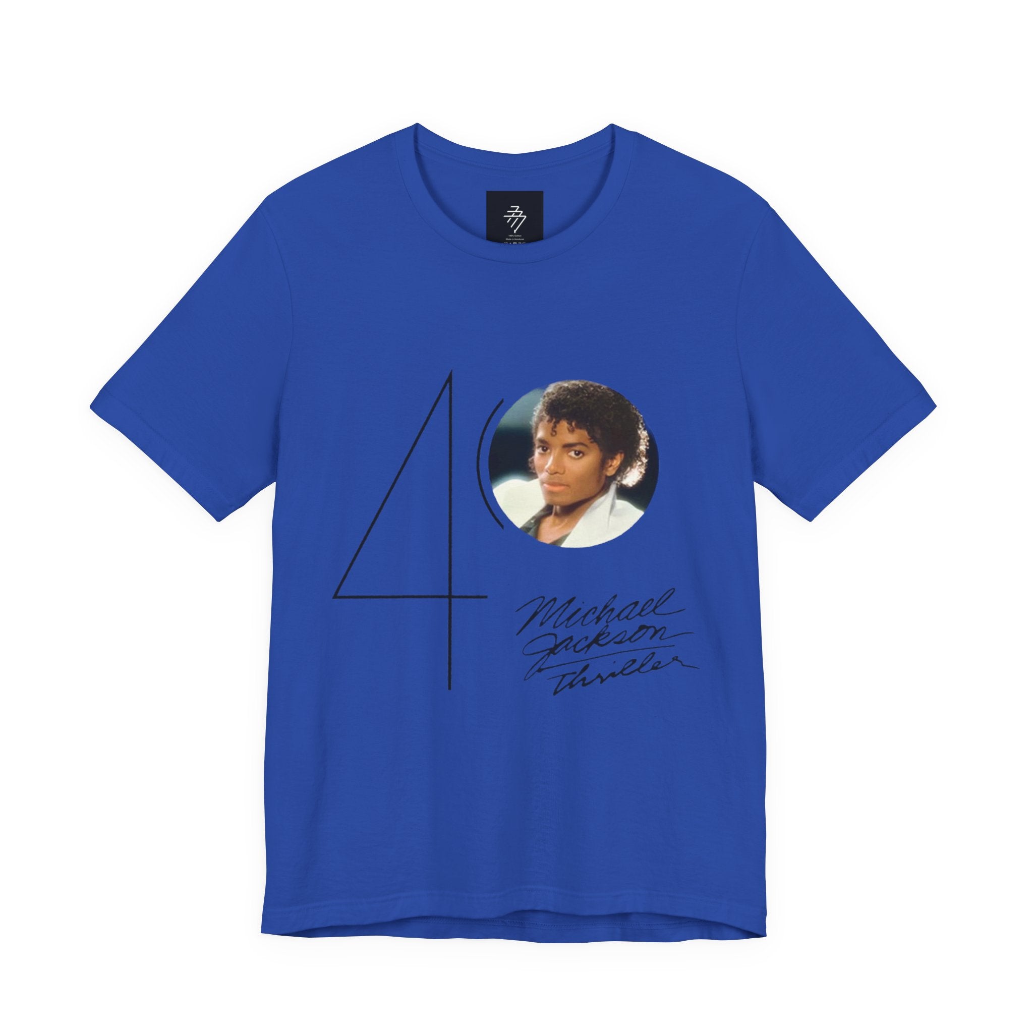 40 Thriller Album Photo Tee | Back Grammy Trophy Graphic