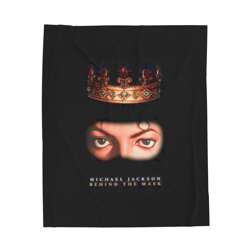 Crowned Eyes Portrait Blanket | Velveteen Plush Blanket