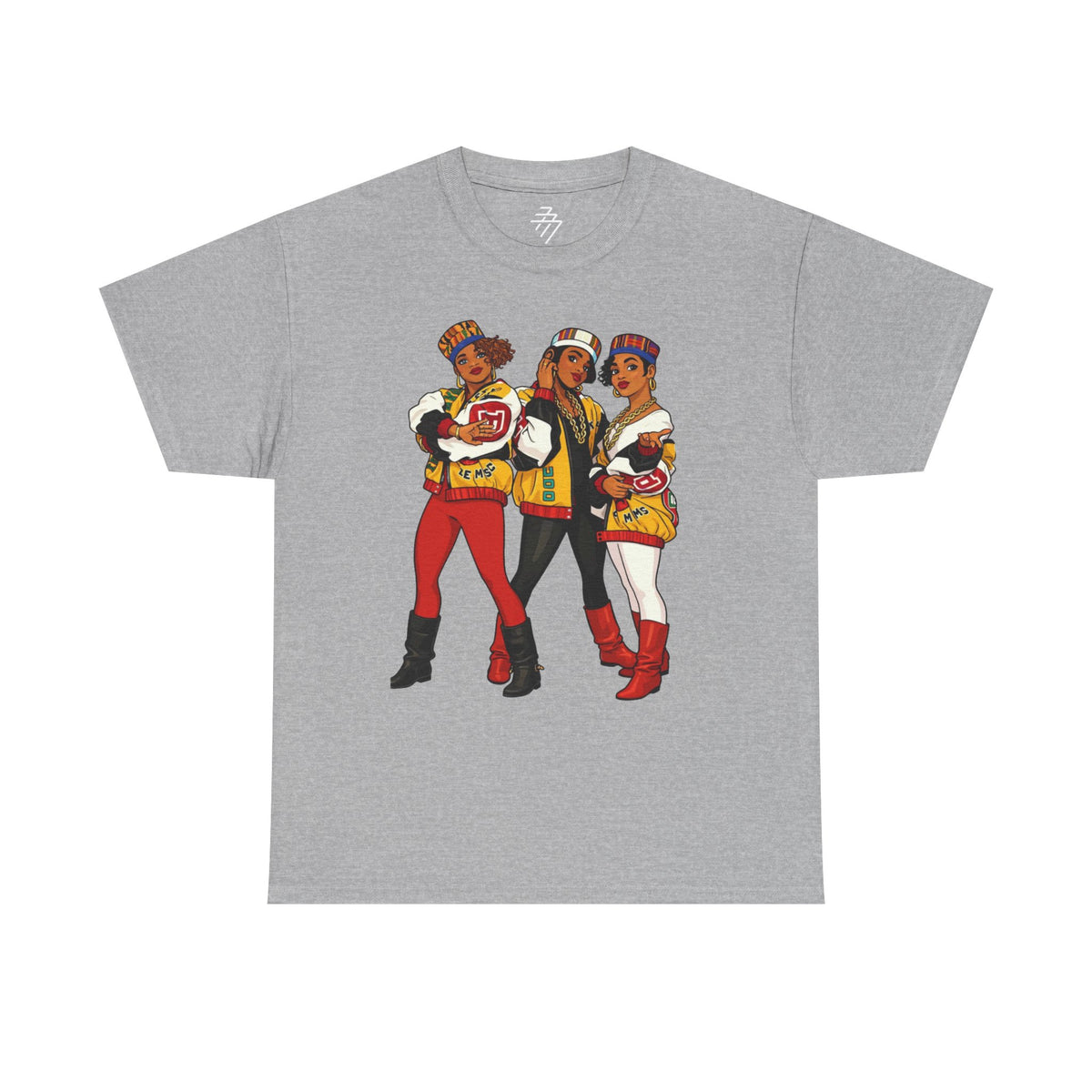 Retro Hip-Hop Crew Vintage 80s Female Rap Trio Salt N Pepa Graphic Tee