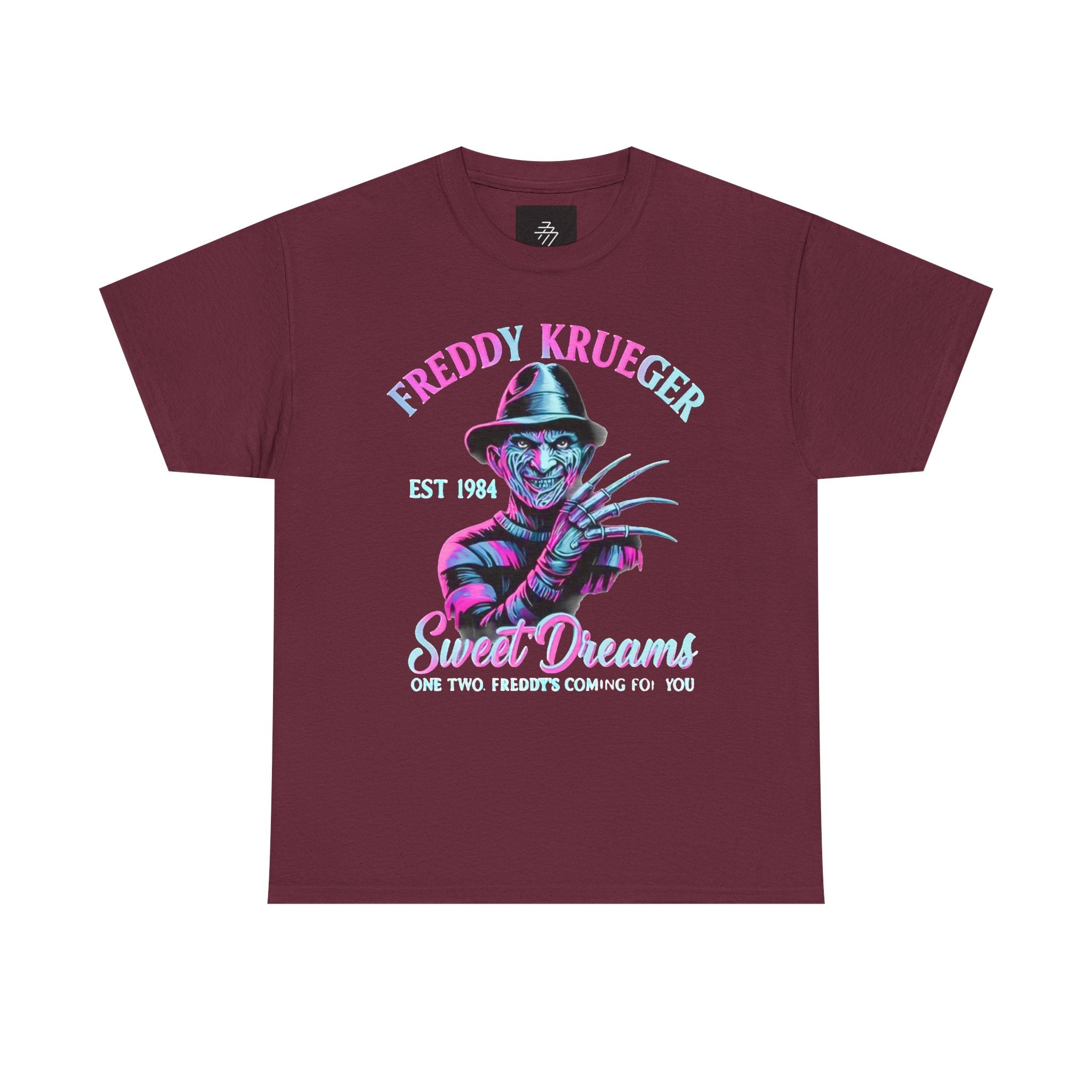 Freddy Krueger Sweet Dreams T-Shirt — Neon Retro Horror Tee