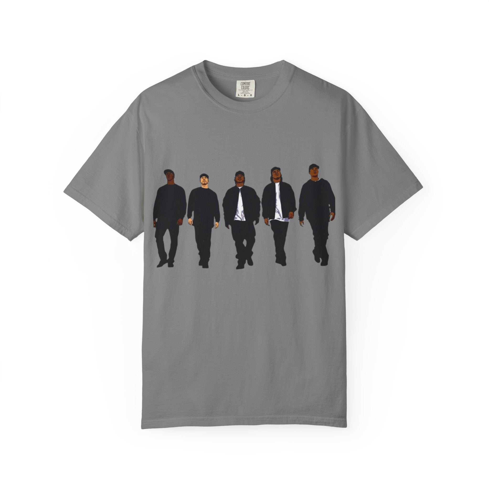 Silhouetted Crew Walk LA Logo T-shirt | Street Scene Graphic