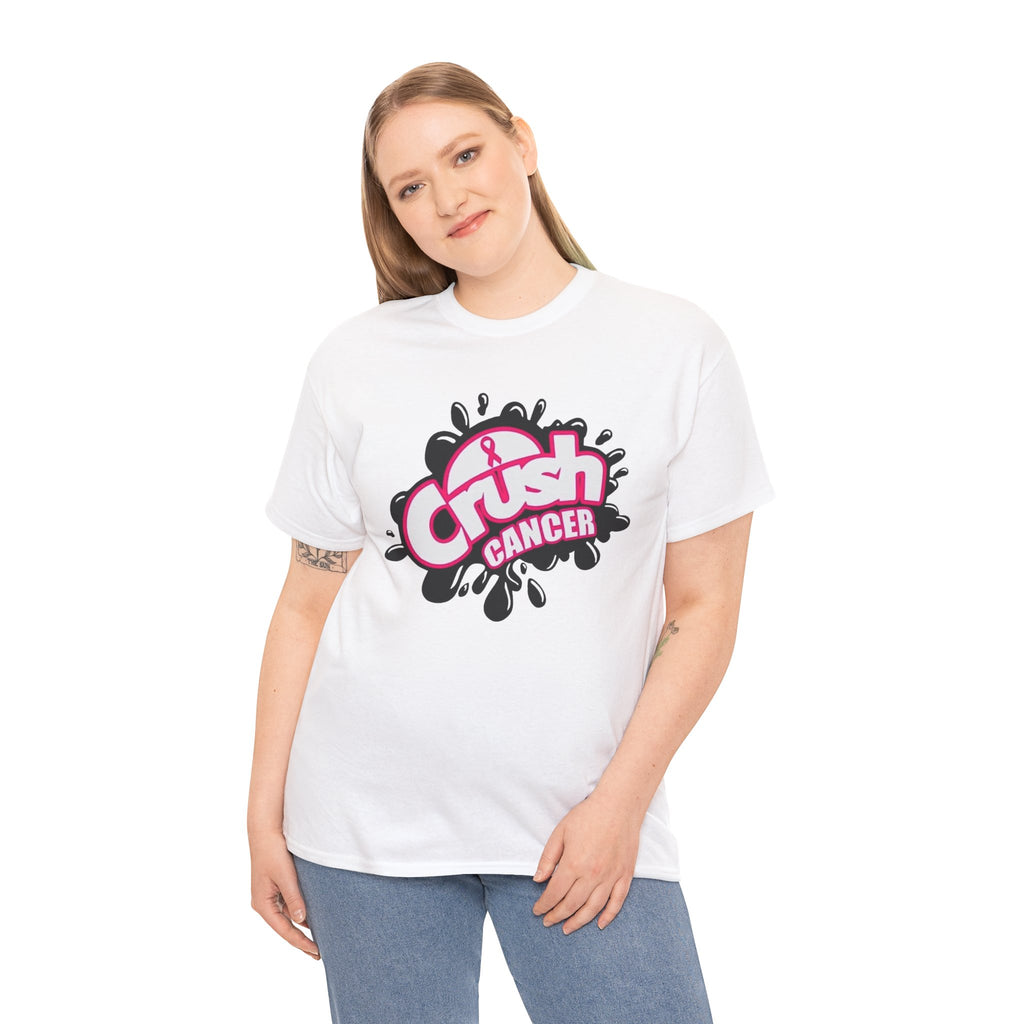 Crush Cancer Tee Pink Ribbon Awareness