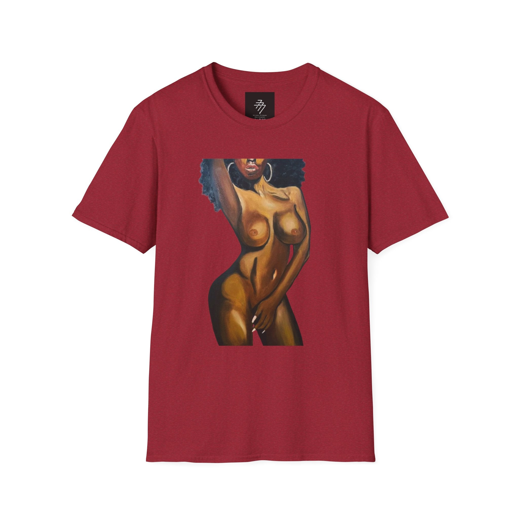 Feminine Body Positivity Artwork T-Shirt | Artistic Women's Illustration