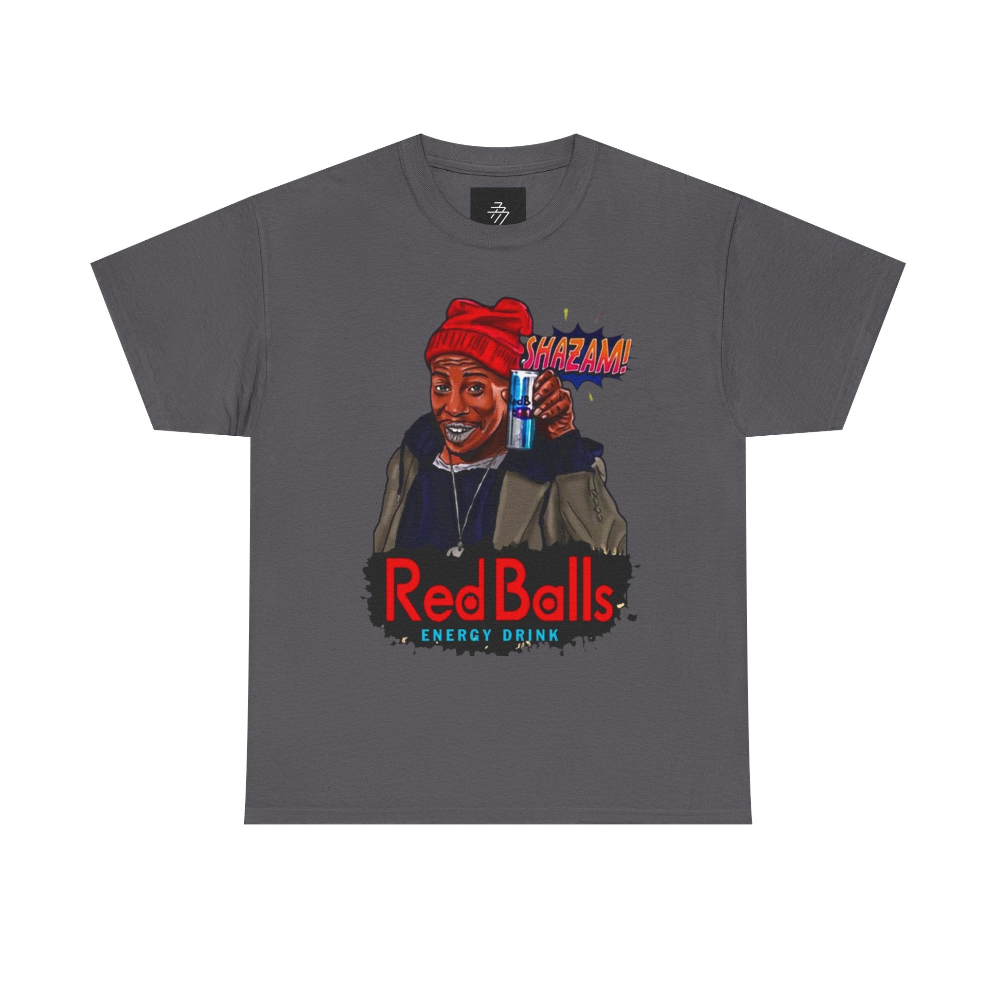 Red Balls energy drink graphic Tee | Retro streetwear illustration