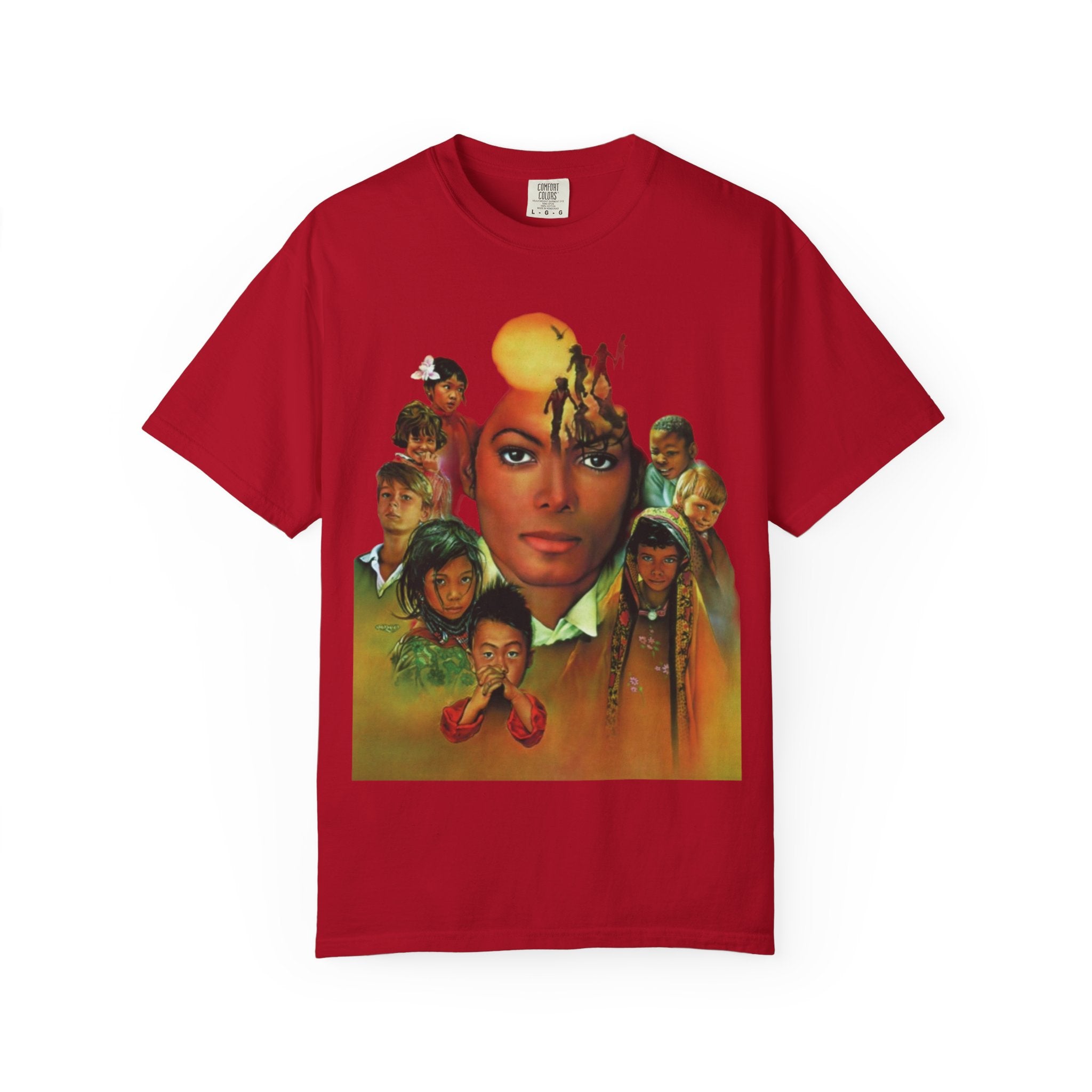 Keep Calm Heal the World T-shirt | Retro Portrait Graphic Tee