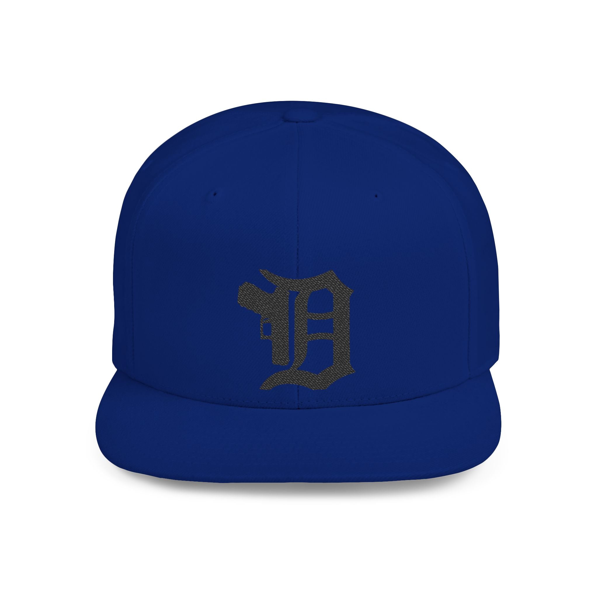 Detroit with Gun Flat Bill Snapback | City Skyline, Streetwear Cap