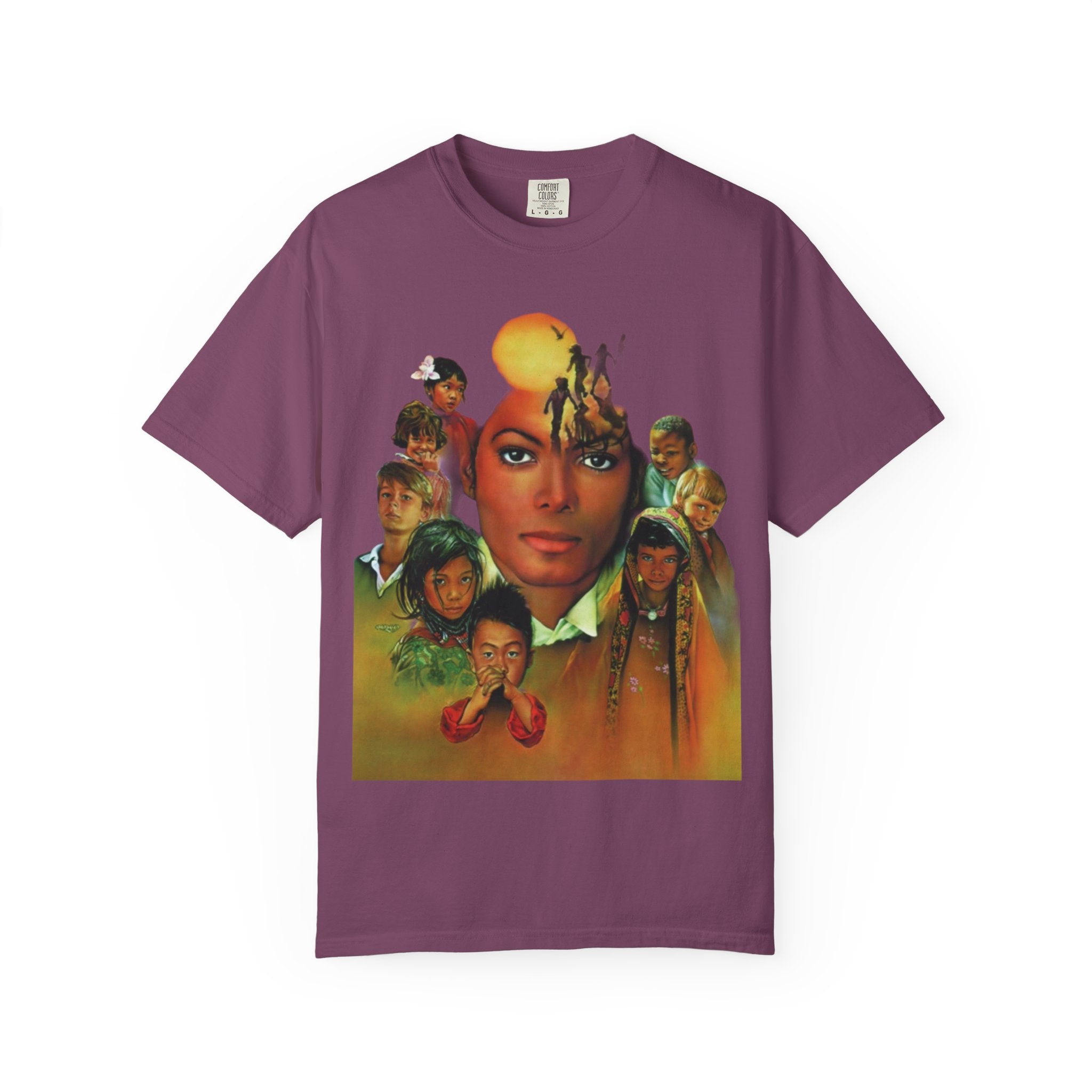 Keep Calm Heal the World T-shirt | Retro Portrait Graphic Tee