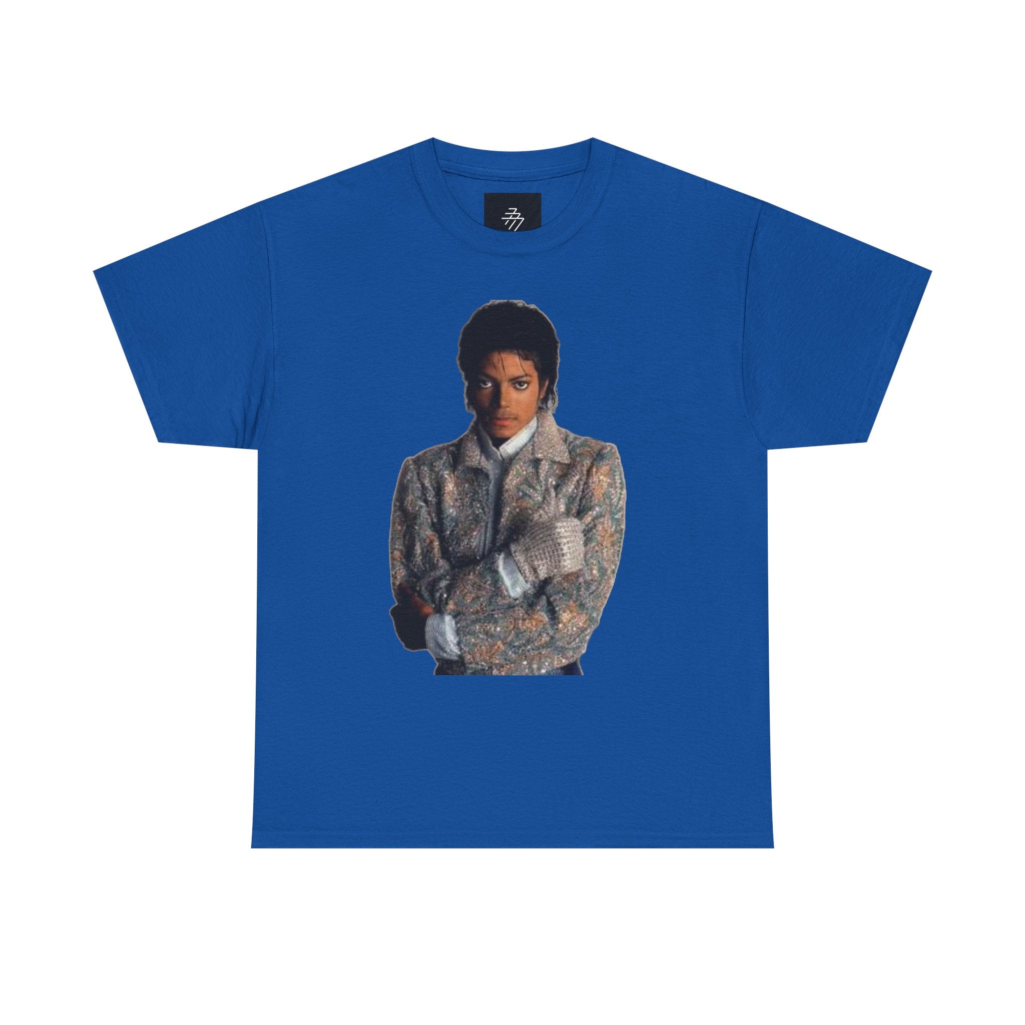 Rhinestone Crown Logo Tee — Vintage Pop Icon Portrait T-Shirt