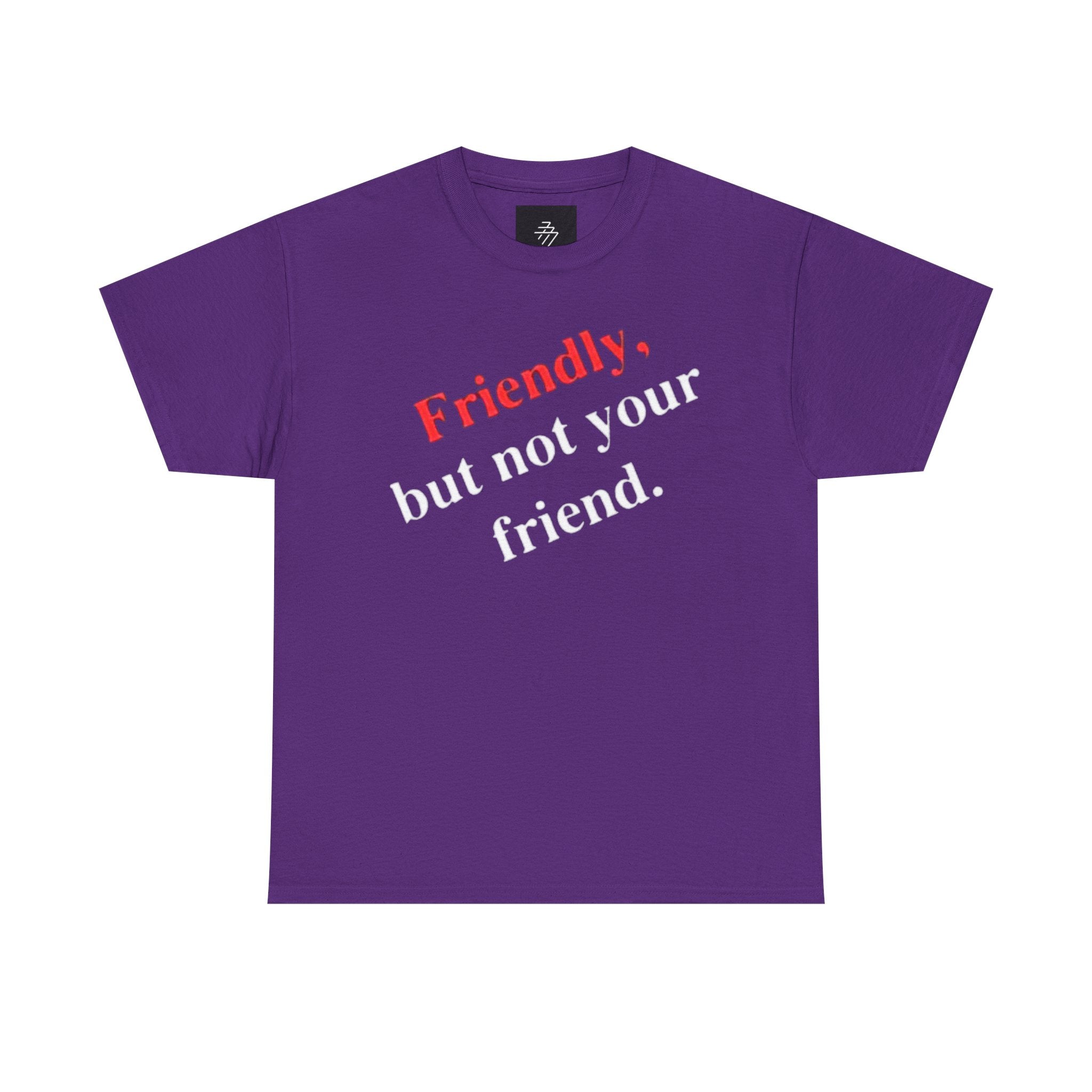 Friendly But Not Your Friend Tee — Sassy Statement Graphic T-Shirt
