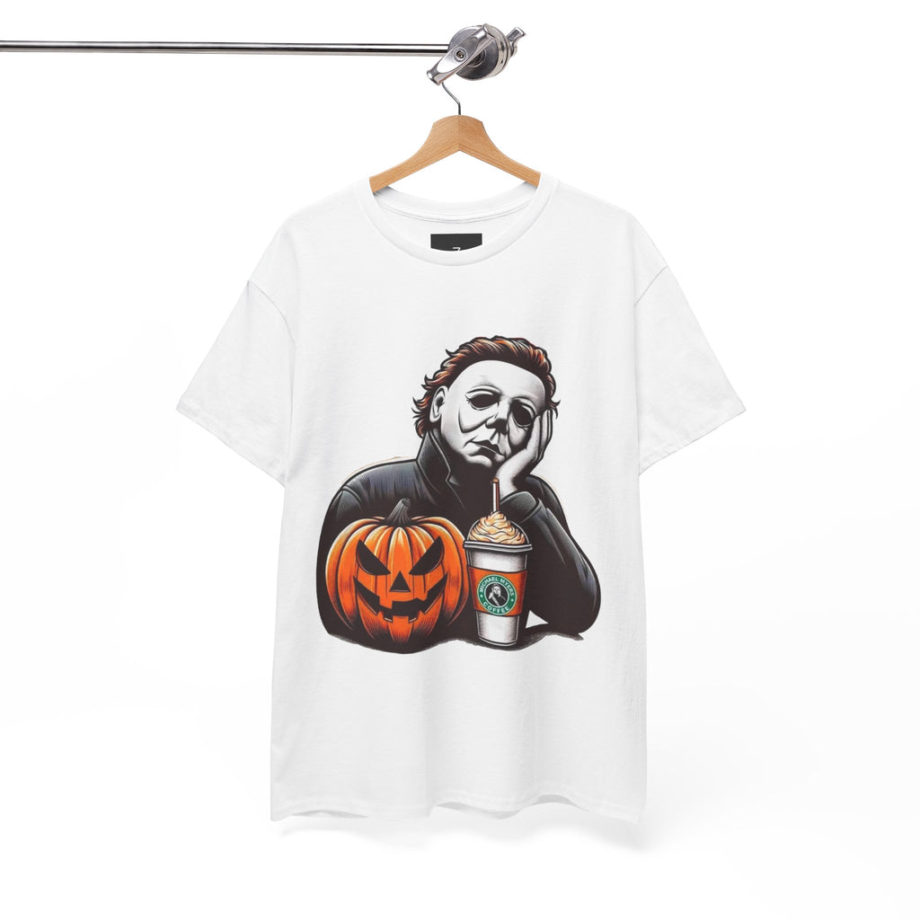 Halloween Michael Myers Tee Pumpkin & Coffee Horror
