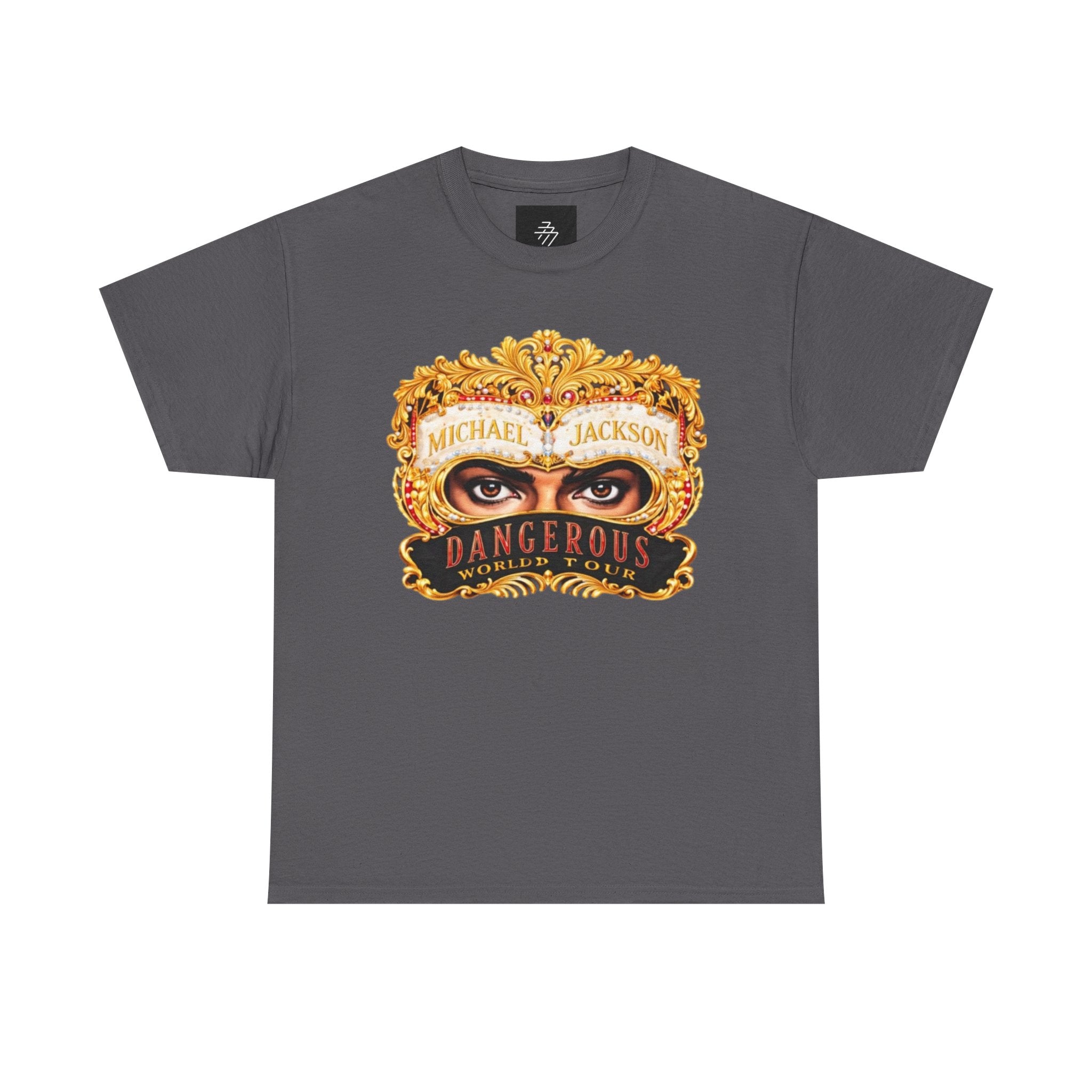 Graphic Tee — 'Dangerous' Mask Eyes Vintage Album Art