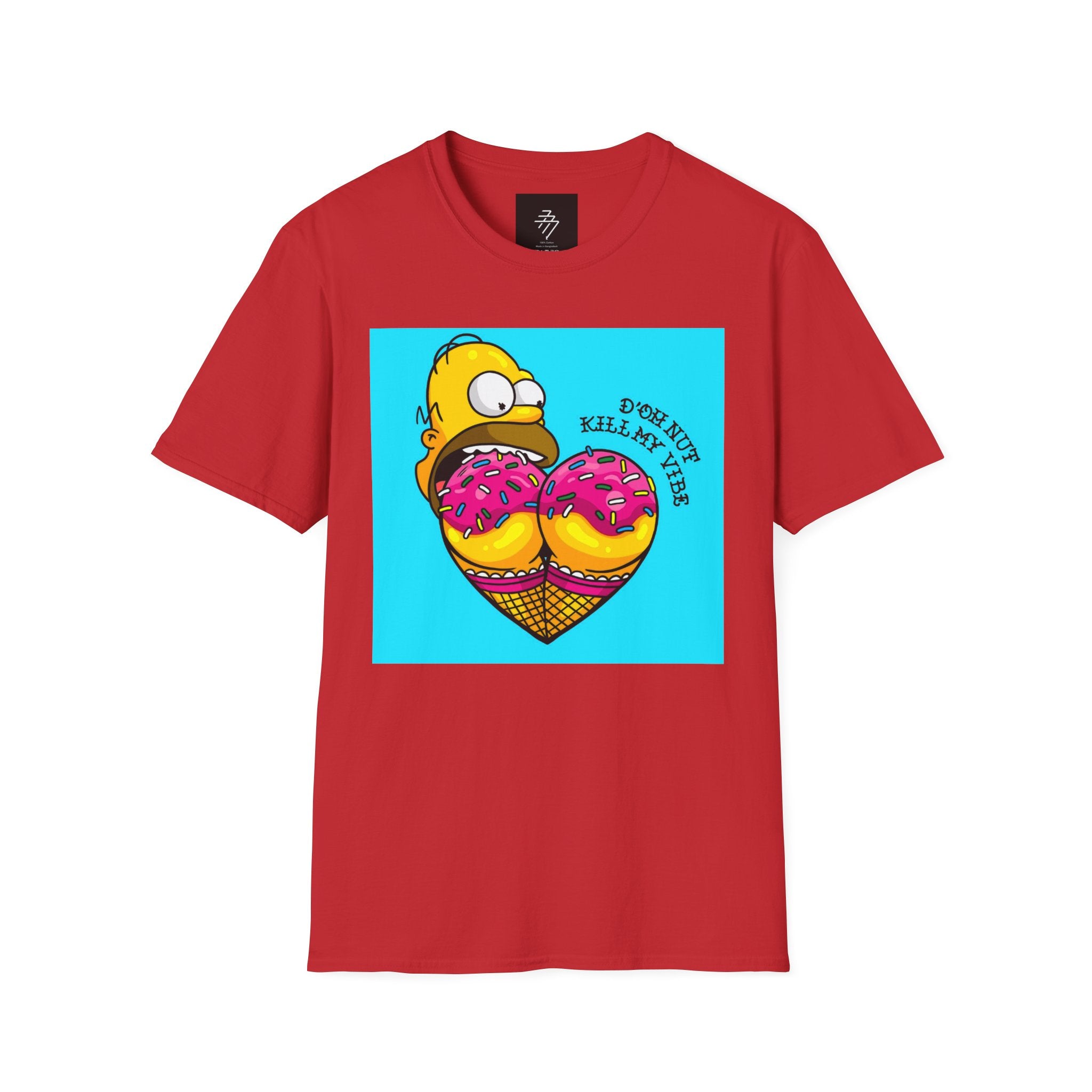 Donut Kill My Vibe T-Shirt | Cartoon Donut Heart Graphic Tee