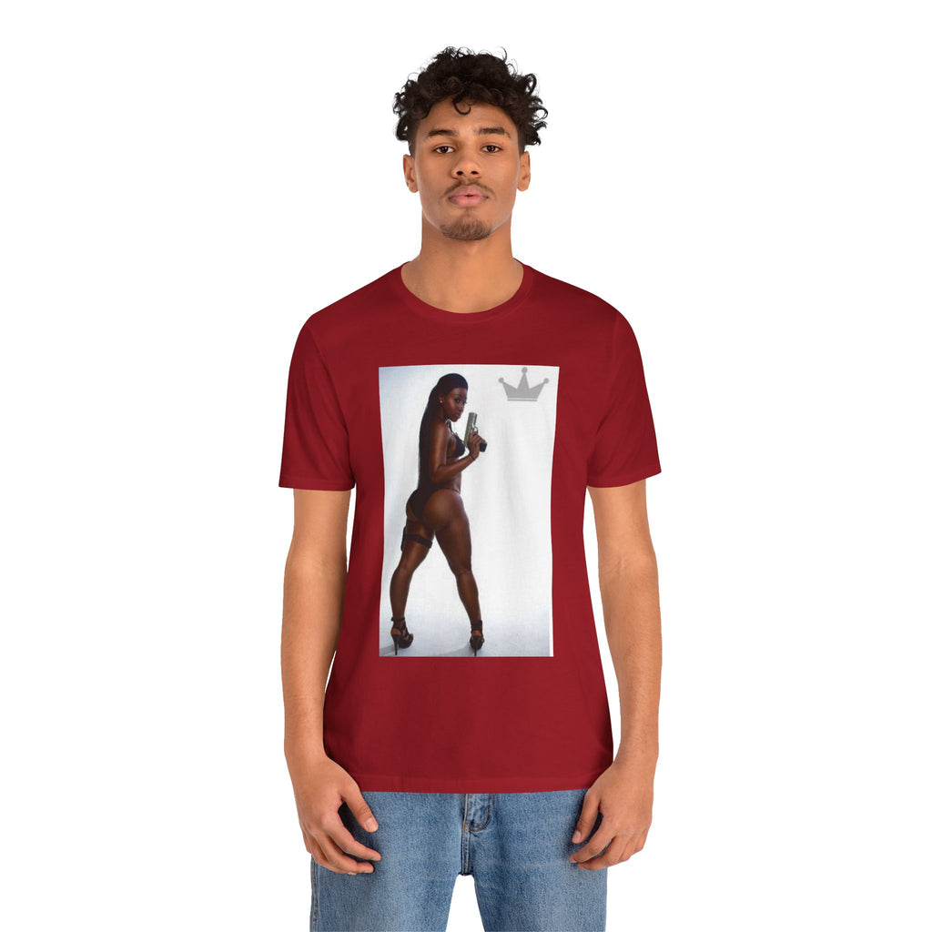 Bareback Pose with Crown graphic Tee | Photo Print T-Shirt