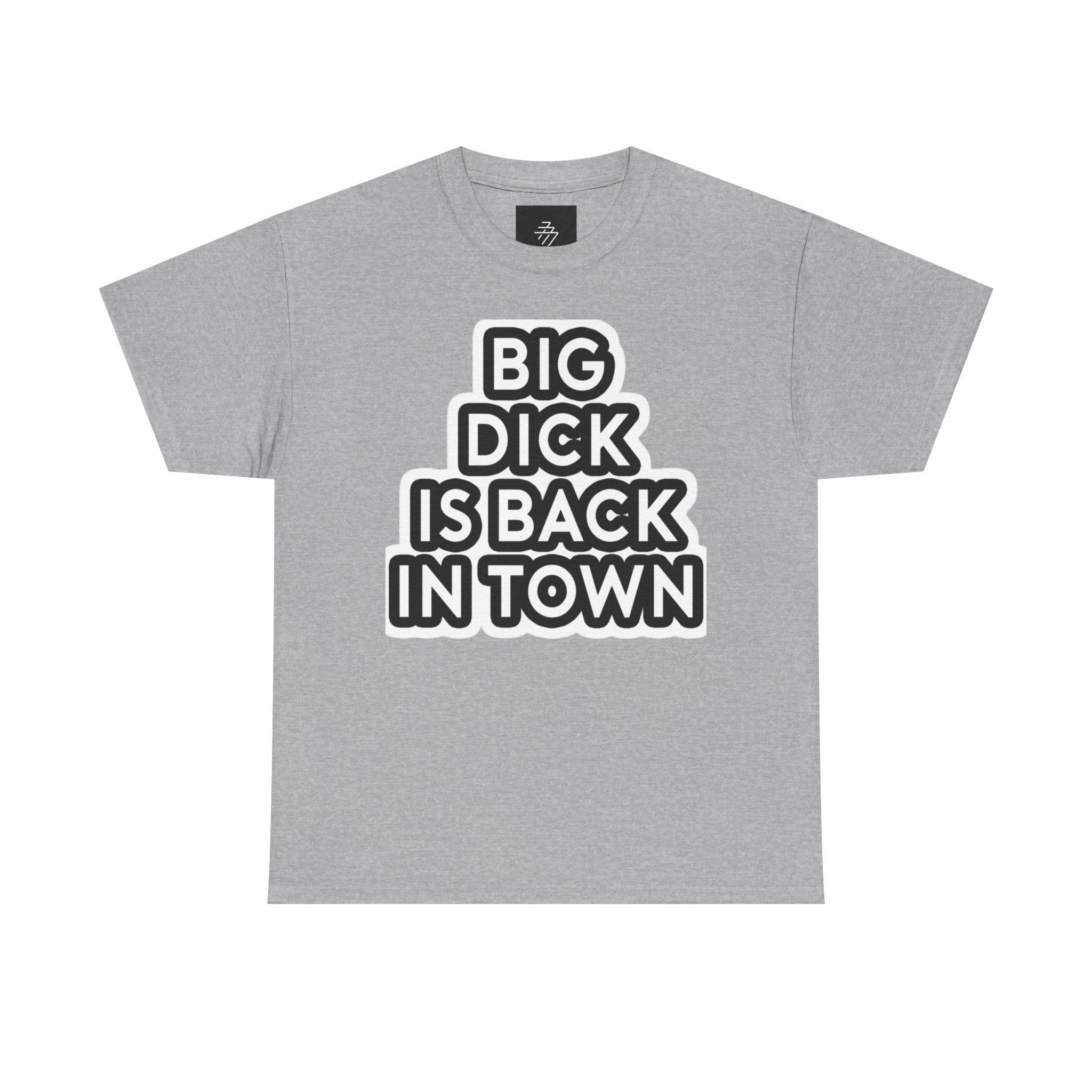 Provocative Statement Tee — "Big Dick Is Back In Town" Graphic T-Shirt