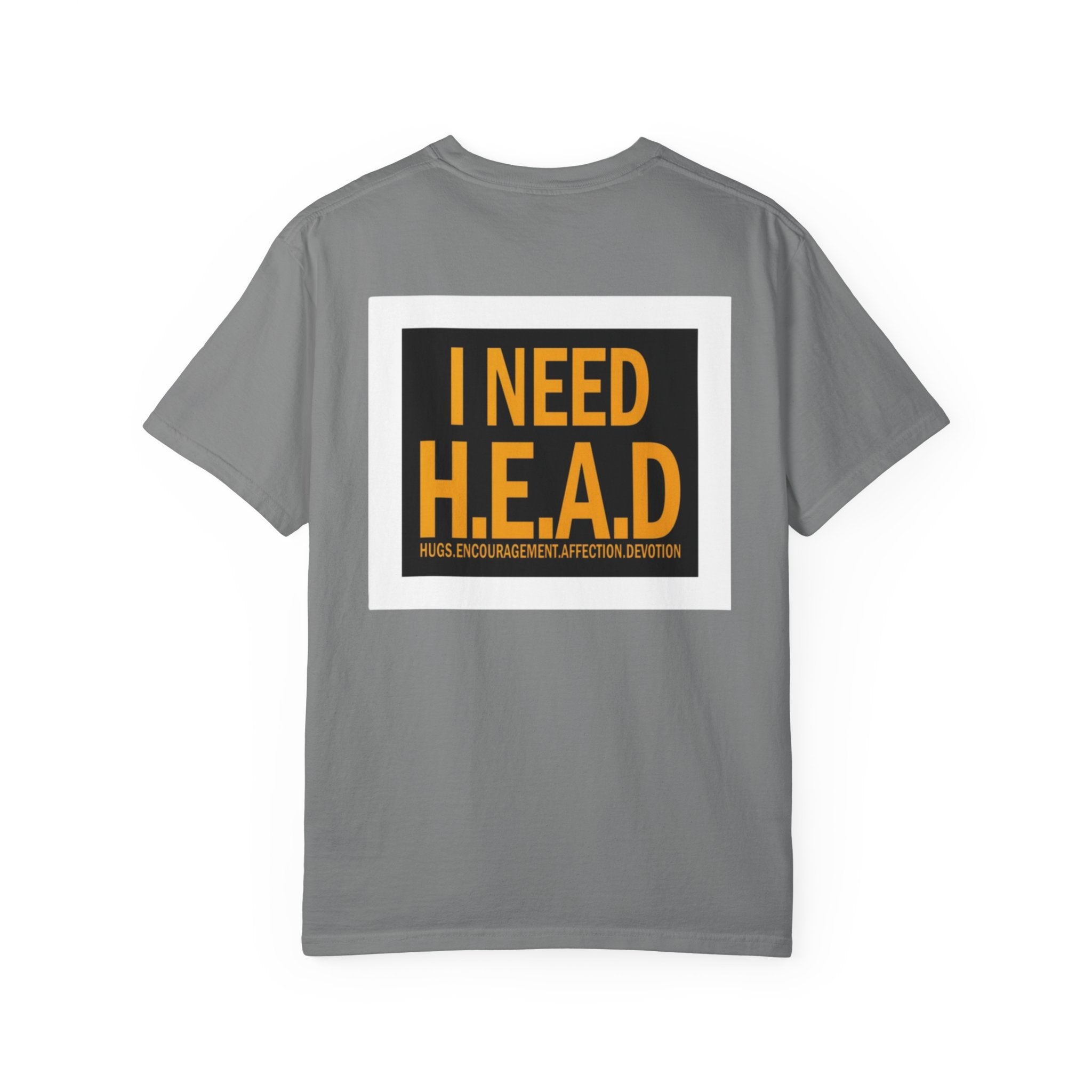 I Need H.E.A.D. graphic tee | Retro woman profile illustration T-shirt